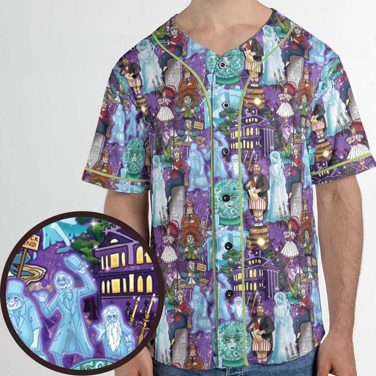 Foolish Mortal Supply Haunted Mansion Unisex Baseball Jersey