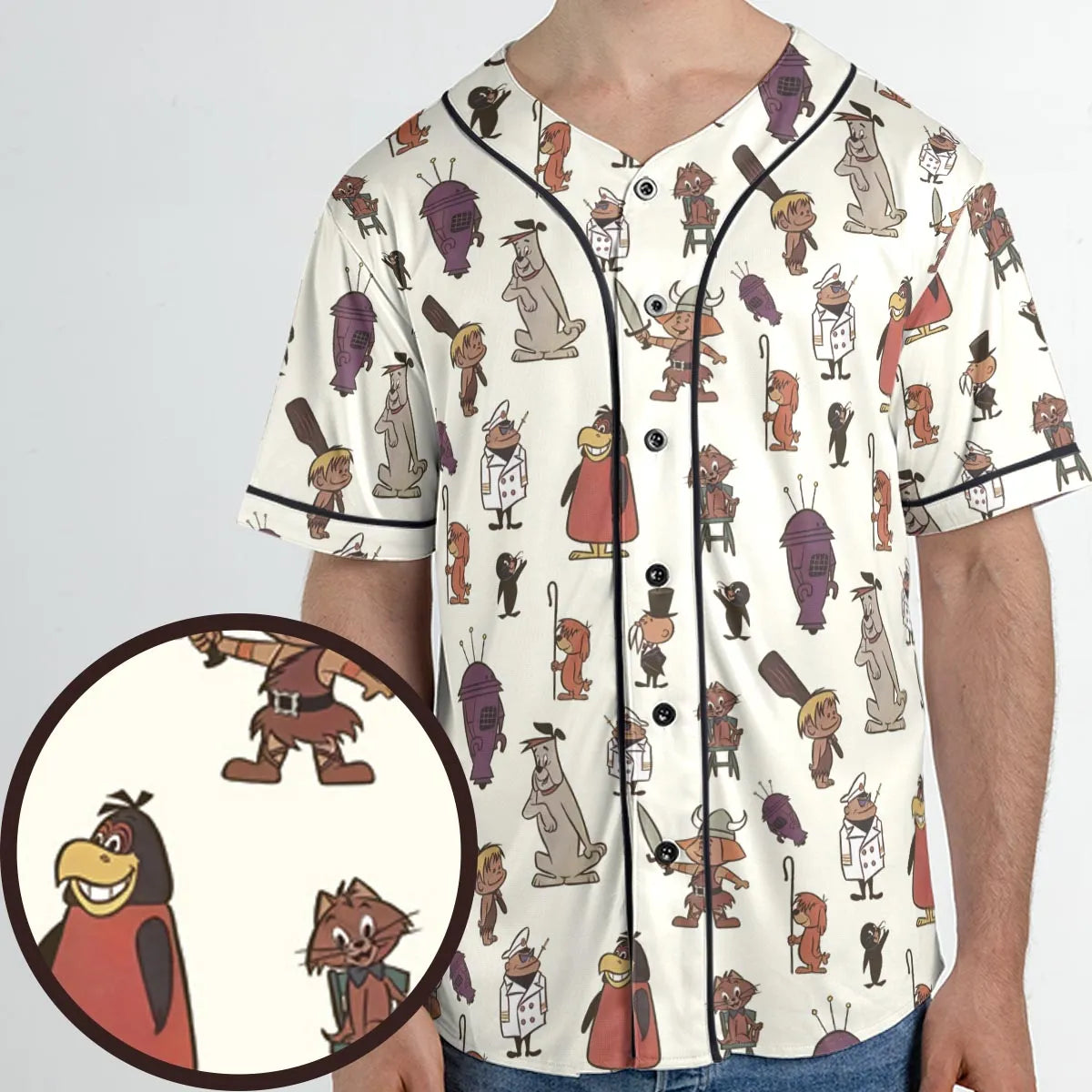 The Ruff and Reddy Show Unisex Baseball Jersey