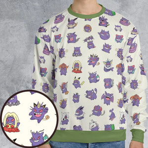 Gengar Cosplay Pokemon All-over Print Sweatshirt