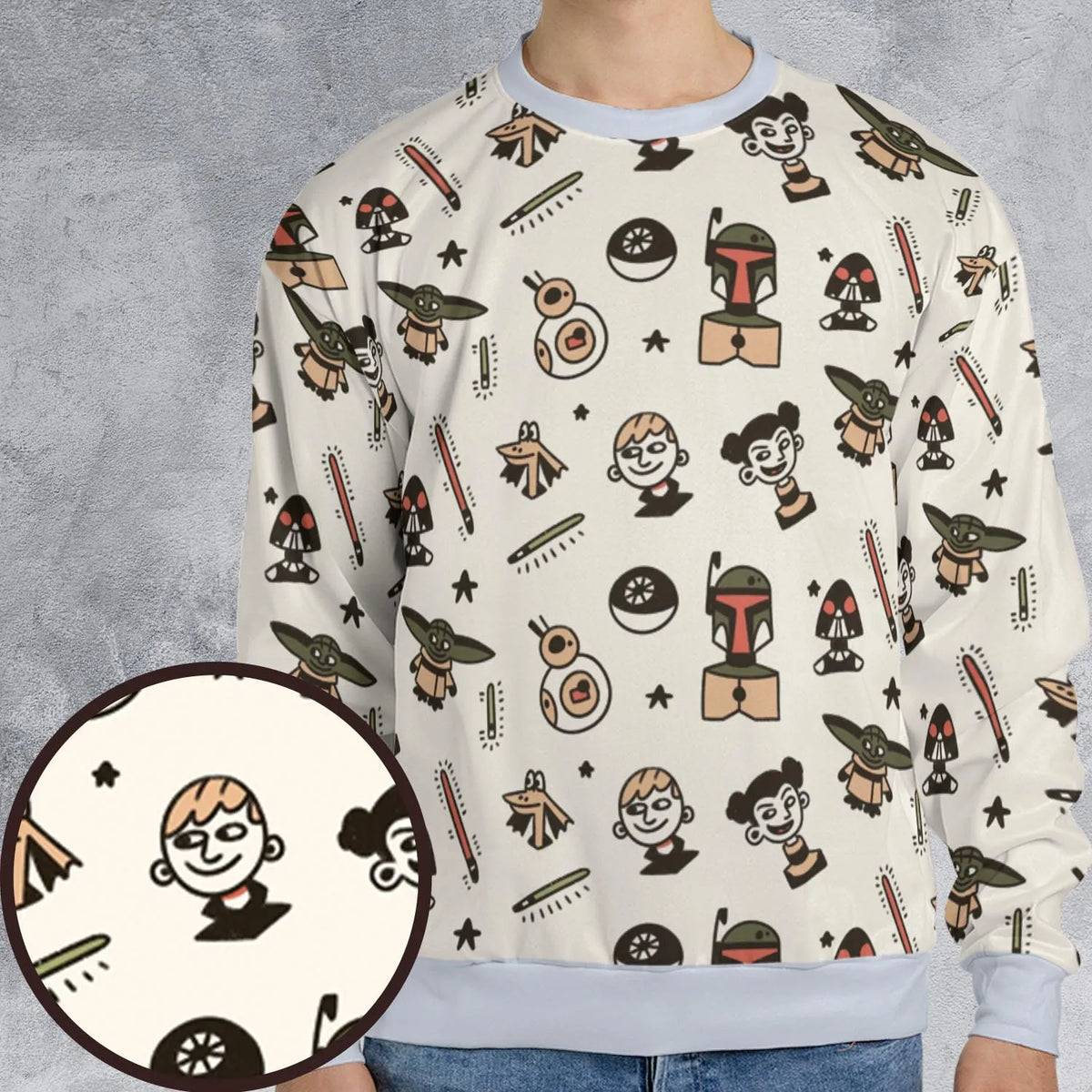 Retro Galaxy Star Wars All-over Print Sweatshirt