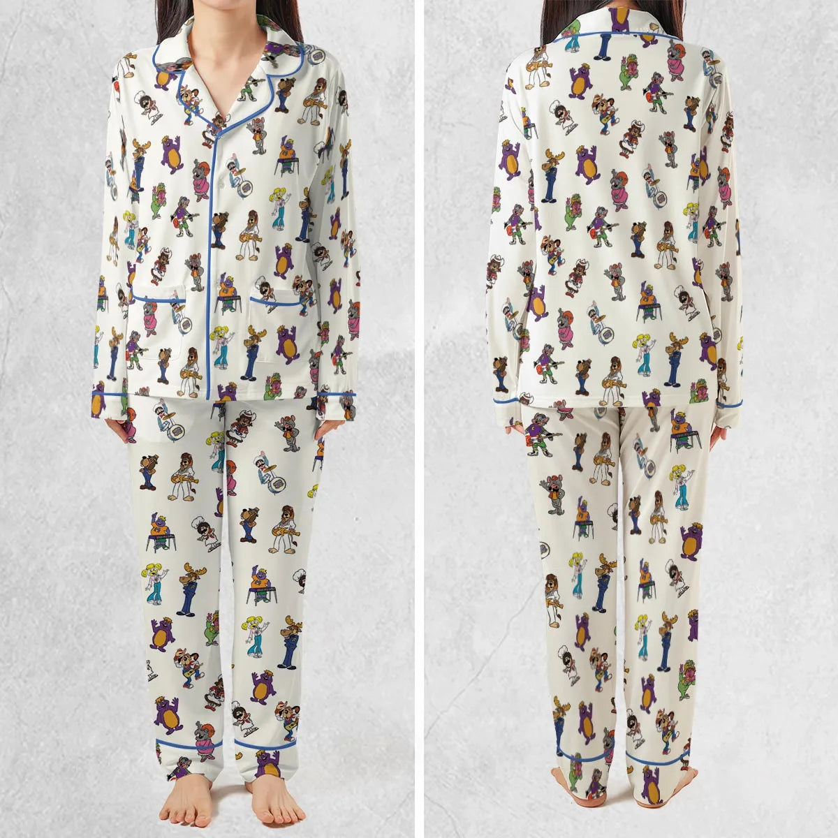 80s Pizza Time Theater Chuck E Cheese Pajamas Set