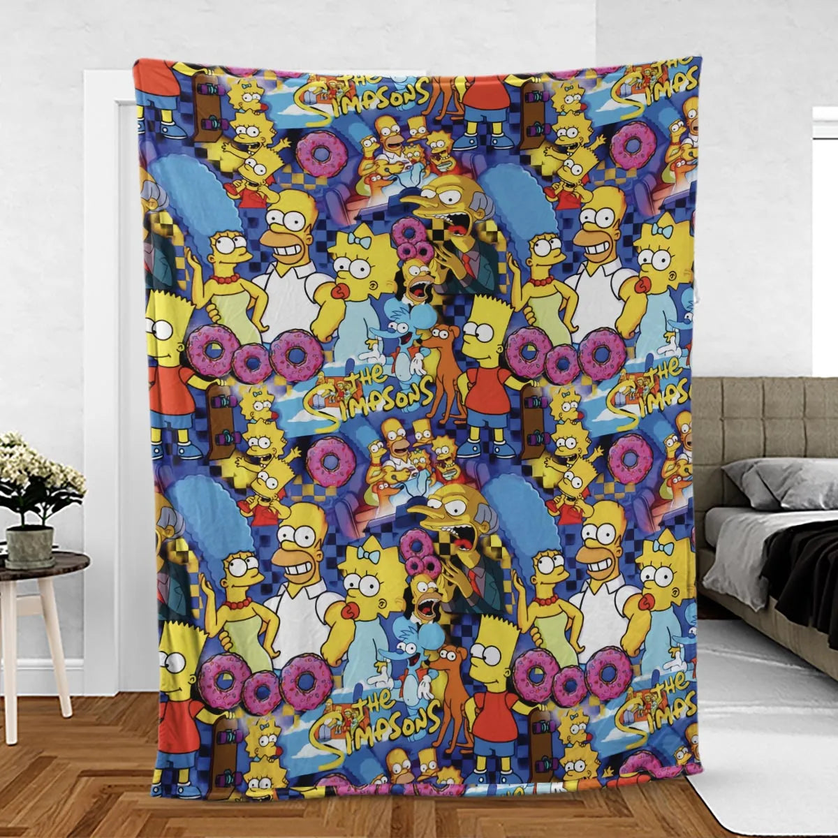 Springfield Swag The Simpsons Fleece Blanket
