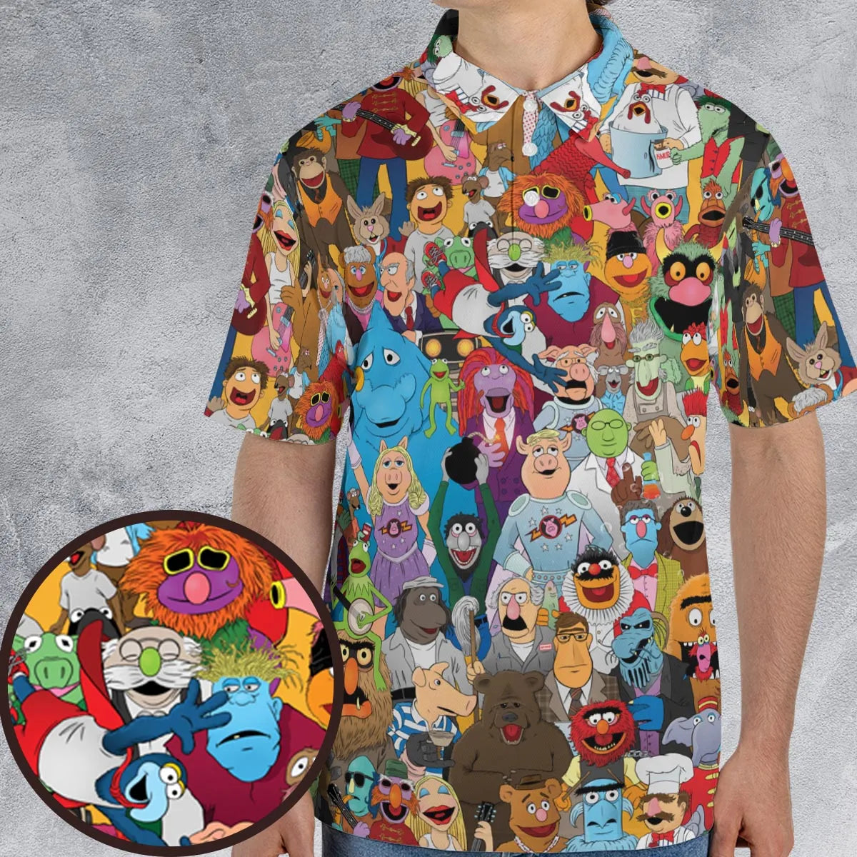 The Great Muppet Jubilee The Muppet AOP Men/Women Polo Shirt