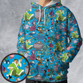 All-over Print Hoodie - C4HWCPQK -  - 1