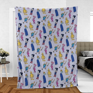 Future Time Futurama Adventure Time Mashup Fleece Blanket