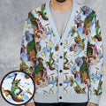 Robin Hood Characters Pattern Cardigan