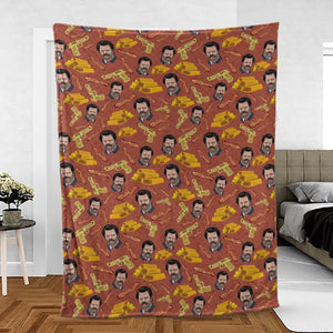 A Swan Song Parks and Recreation Fleece Blanket