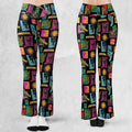 Monster Pop Movies Halloween Flare Leggings