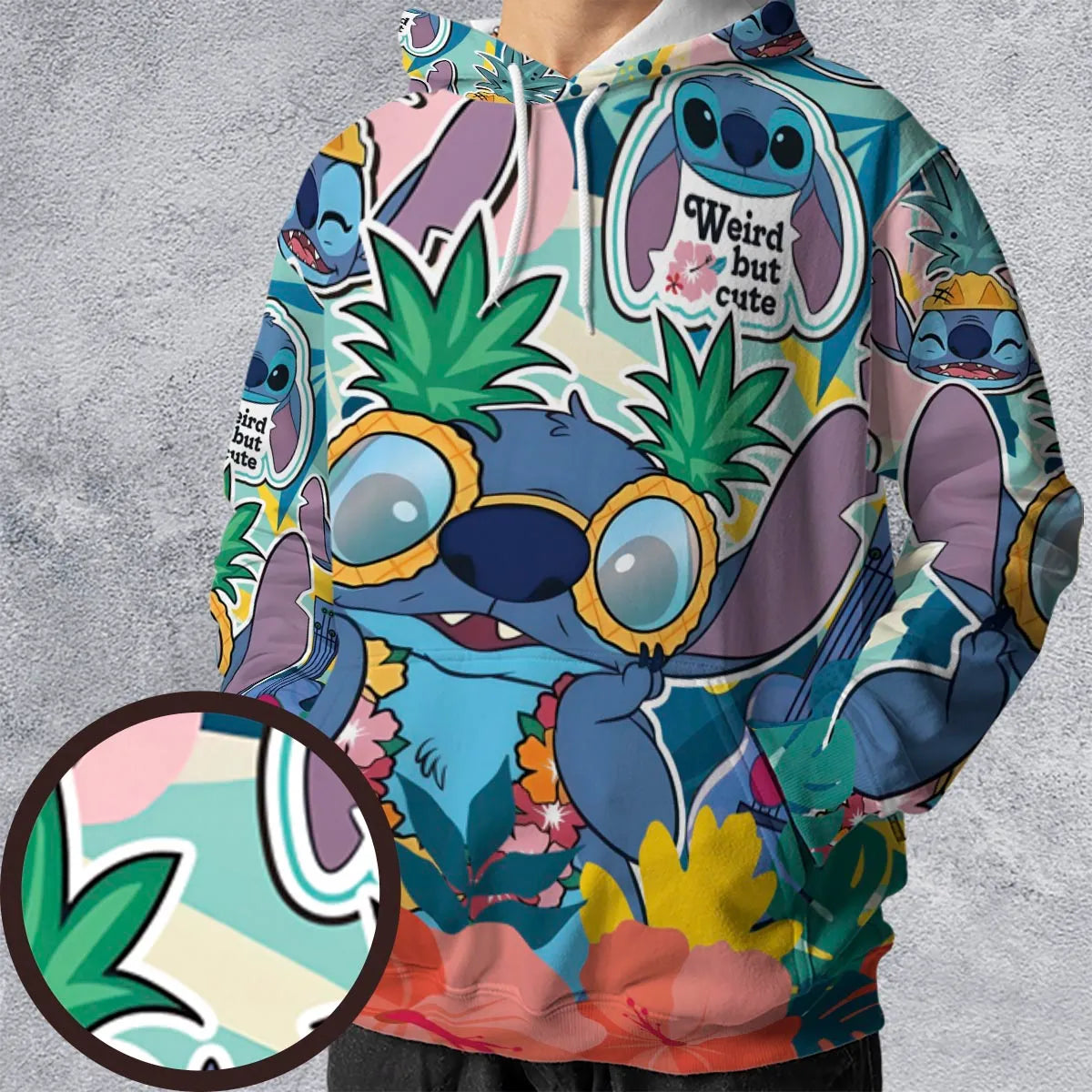 Weird But Cute Stitch All-over Print Hoodie