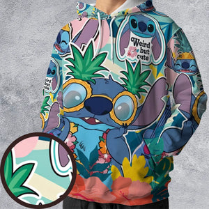 Weird But Cute Stitch All-over Print Hoodie