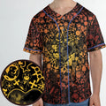 Red Key Heart Kingdom Hearts Unisex Baseball Jersey