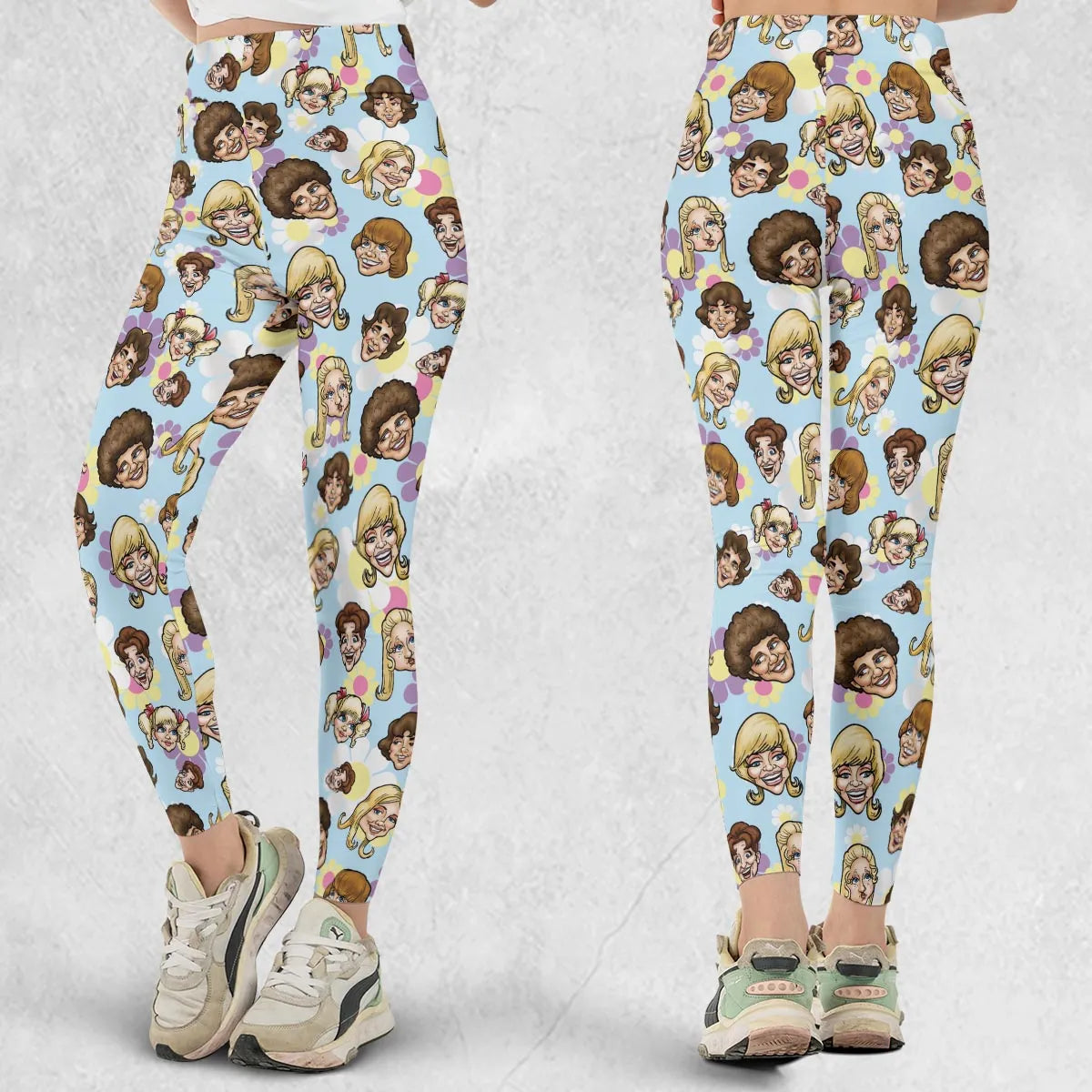 Retro TV The Brady Bunch Characters Legging