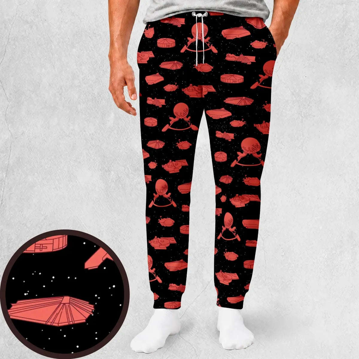 Retro Future World Map Sweatpants