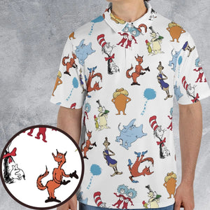 Seuss Swag Dr. Seuss AOP Men/Women Polo Shirt