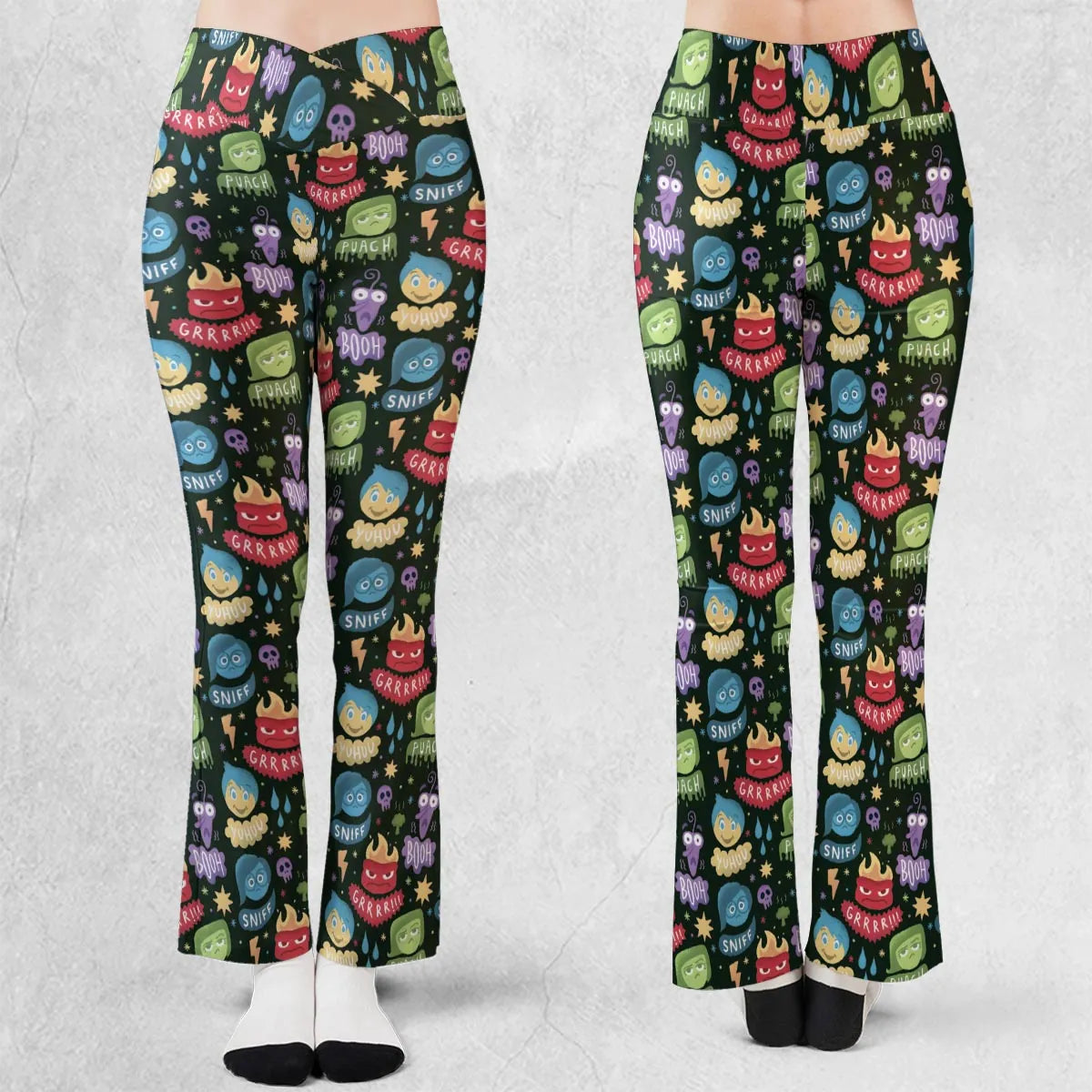 Colourful Mind Inside Out Flare Leggings