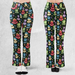 Colourful Mind Inside Out Flare Leggings