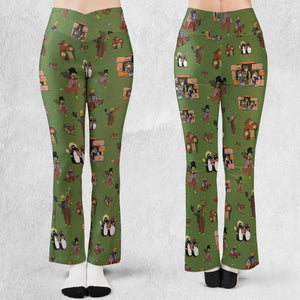The Muppet Christmas Carol Characters Flare Leggings