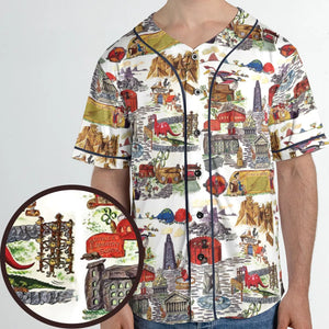 History Of Bedrock Flintstones Unisex Baseball Jersey