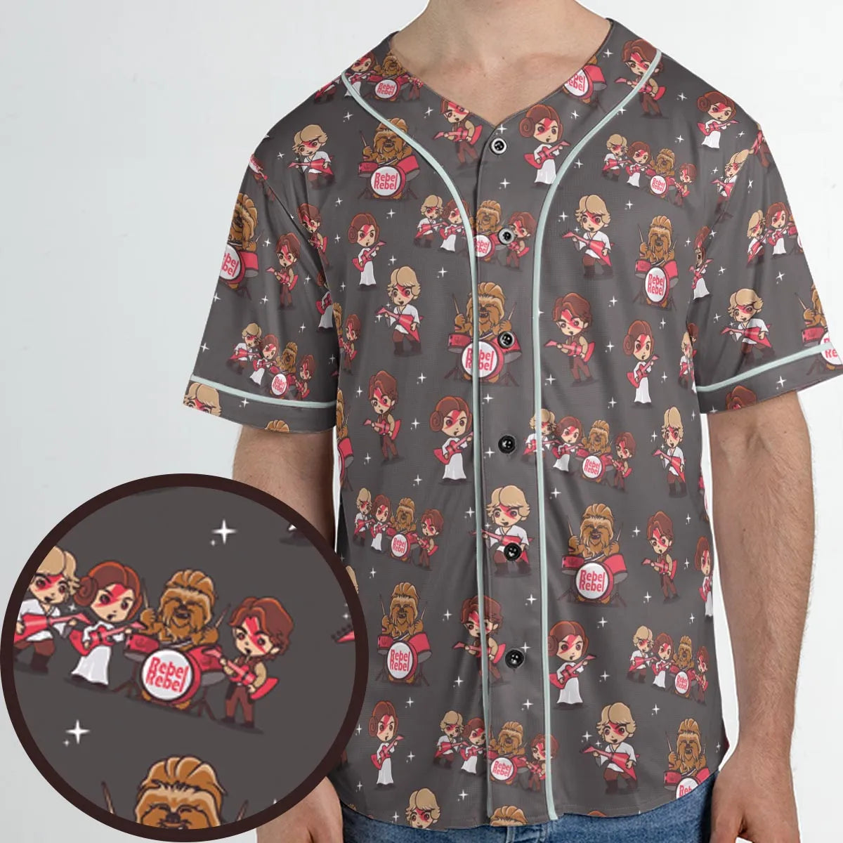 Rebel Band Star Wars Unisex Baseball Jersey