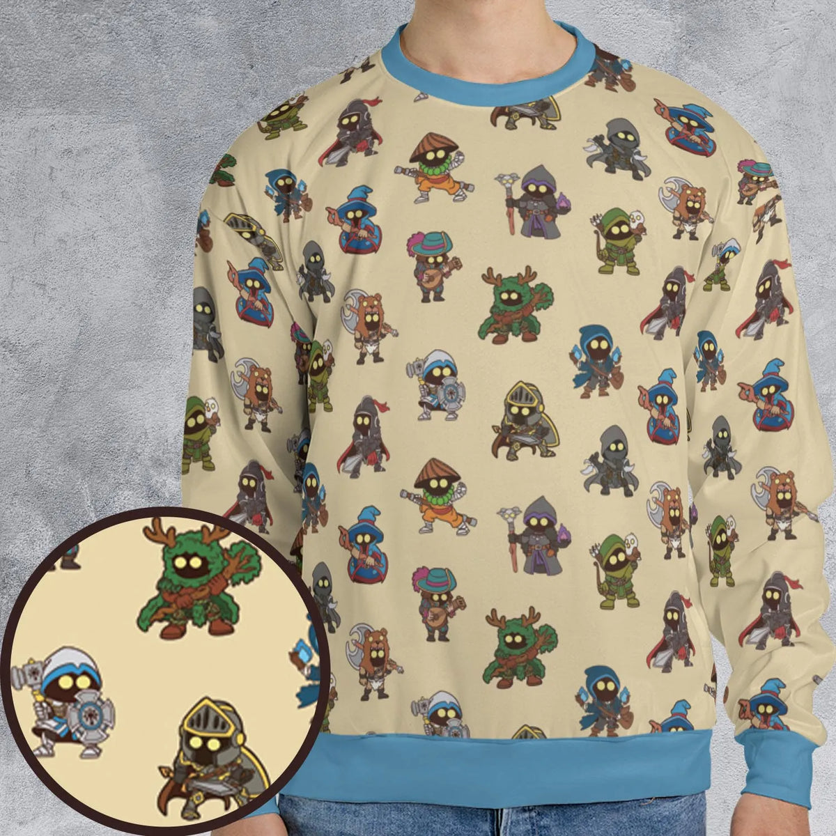 Little Adventurer DnD All-over Print Sweatshirt