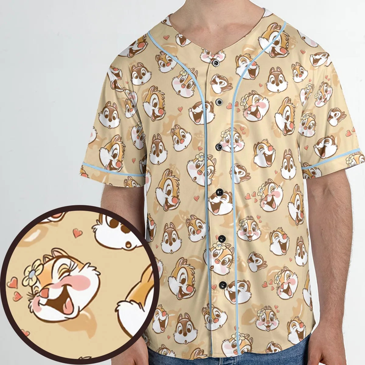 Chip n Dale Rangers Unisex Baseball Jersey
