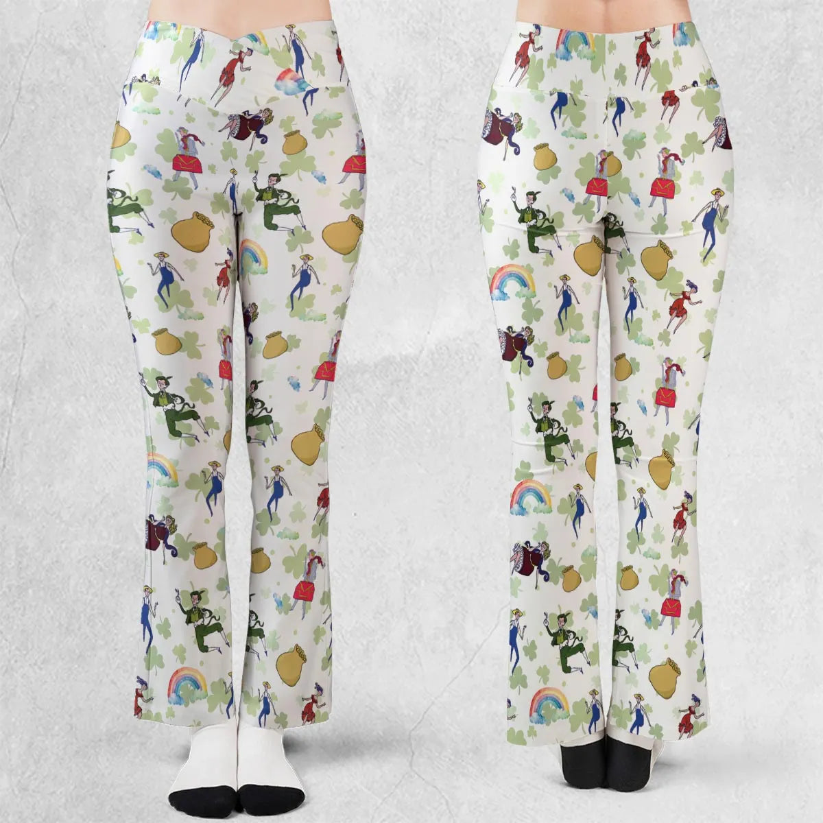 Irish Movie Finian’s Rainbow Characters Flare Leggings