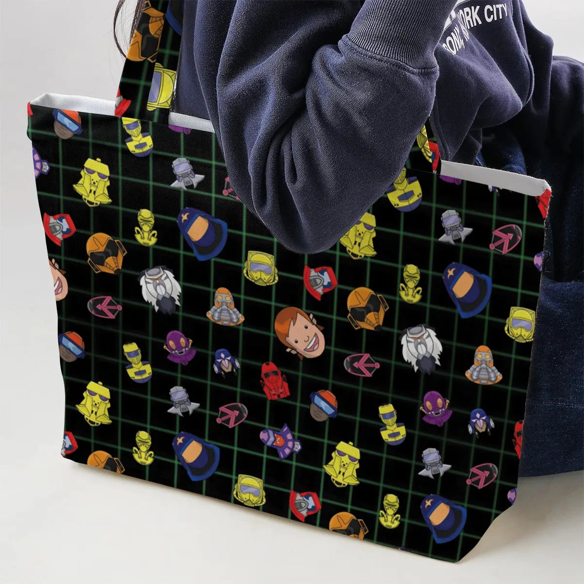 Retro 80s M.A.S.K Cartoon Large Tote Bag