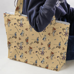 The Medieval Marginalia Killer Rabbit Monty Python Large Tote Bag