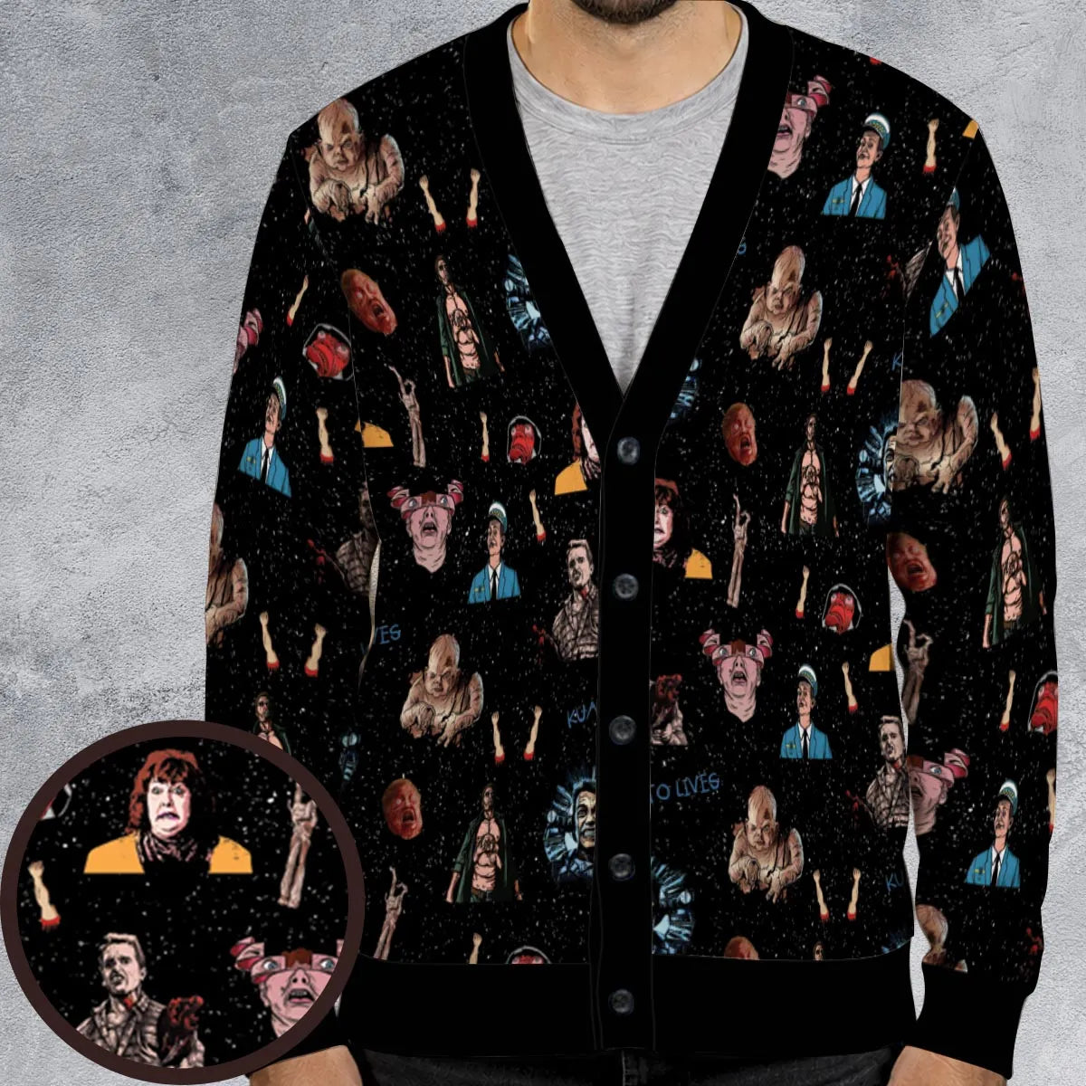 Total Recall Pattern Cardigan