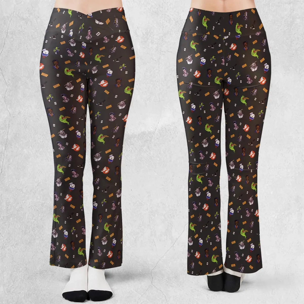Ghostbusters Pattern Flare Leggings