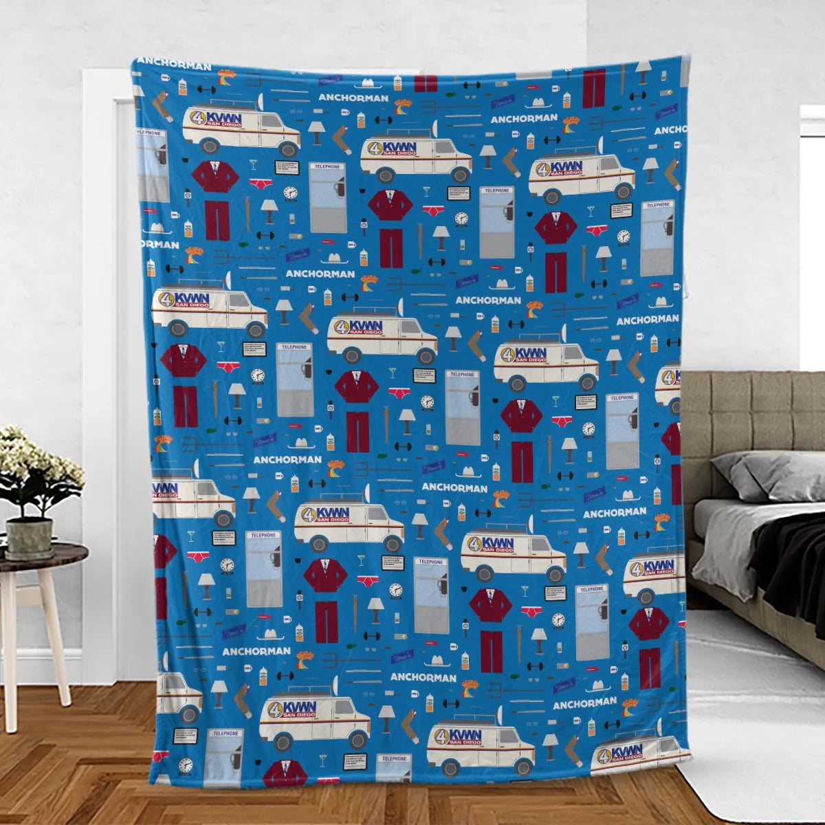 Anchor Chic Anchorman Fleece Blanket