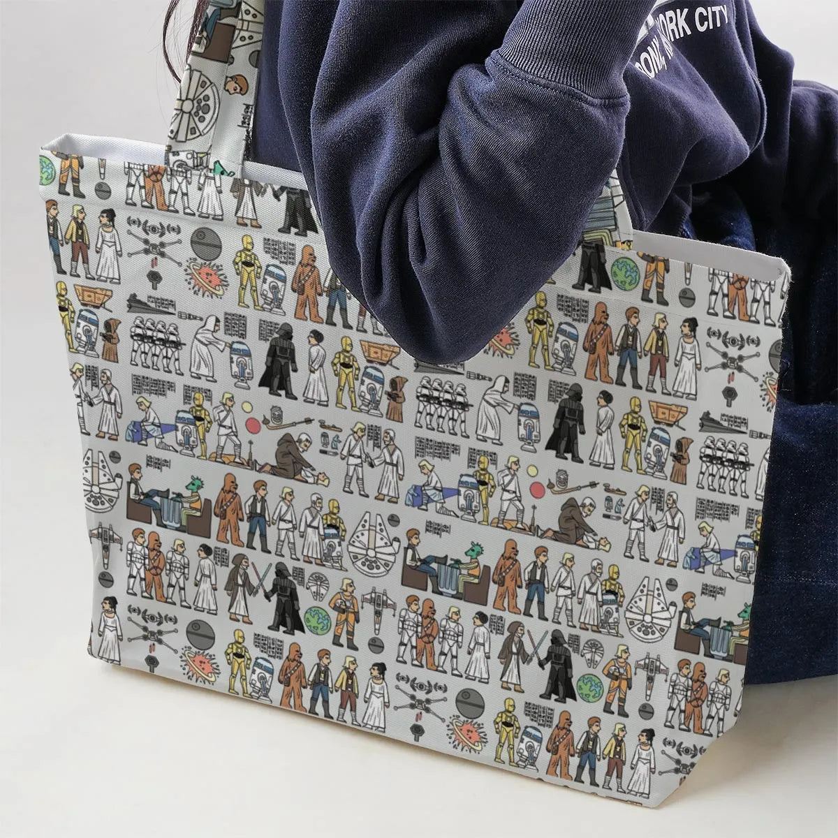 Egyptian Galaxy Wars Large Tote Bag