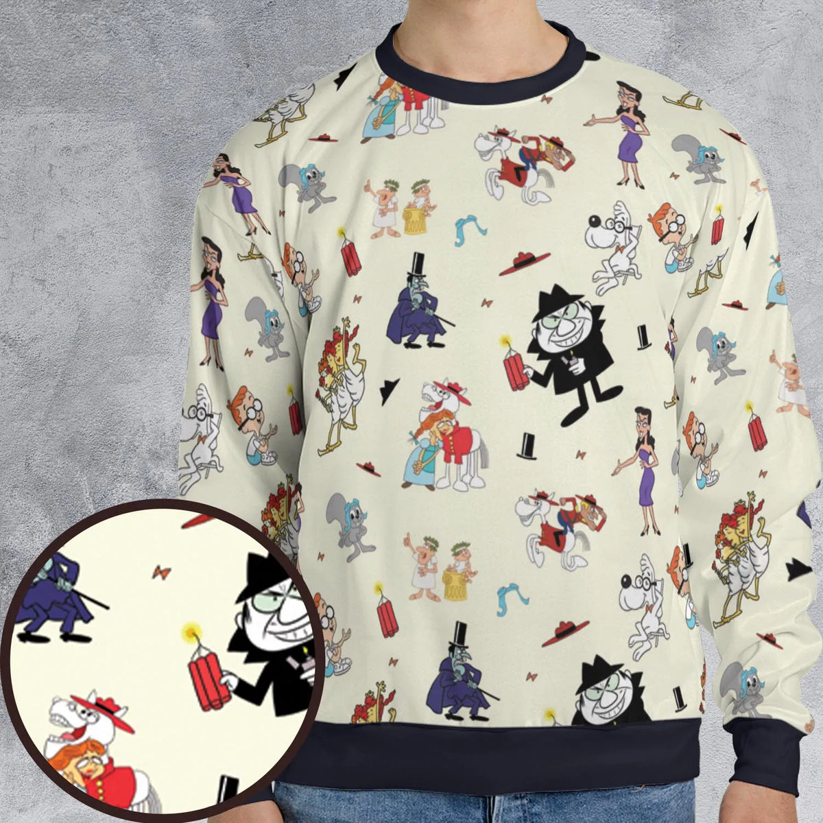 Bullwinkle’s Boss All-over Print Sweatshirt