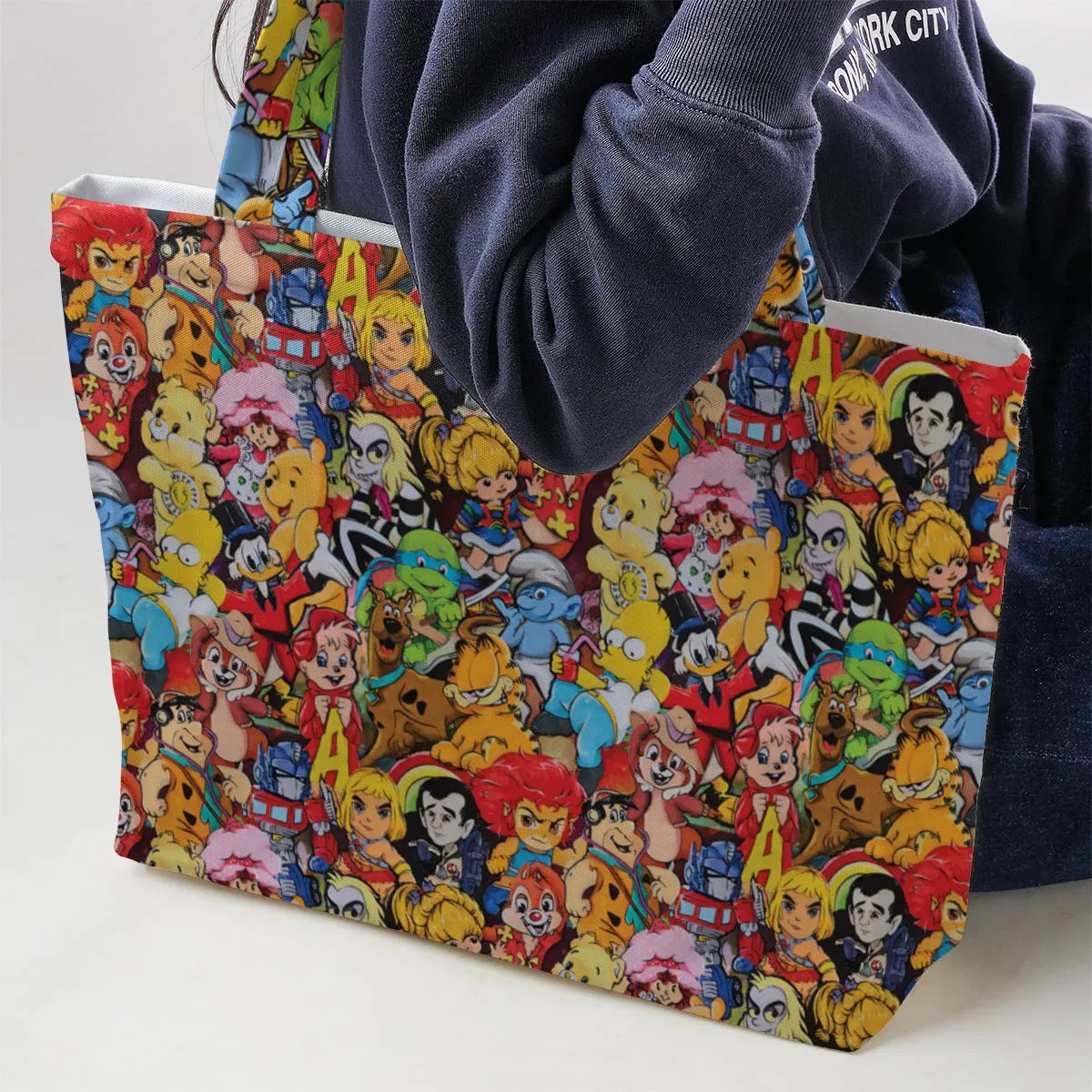 Old Cartoon Characters Large Tote Bag