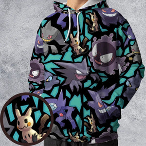 Ghost Type Pokemon All-over Print Hoodie