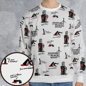 Tis but a scratch Black Knight Monty Python And The Holy Grail All-over Print Sweatshirt