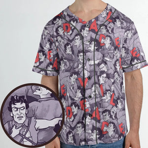 Chainsaw Evil Dead  Seamless Unisex Baseball Jersey