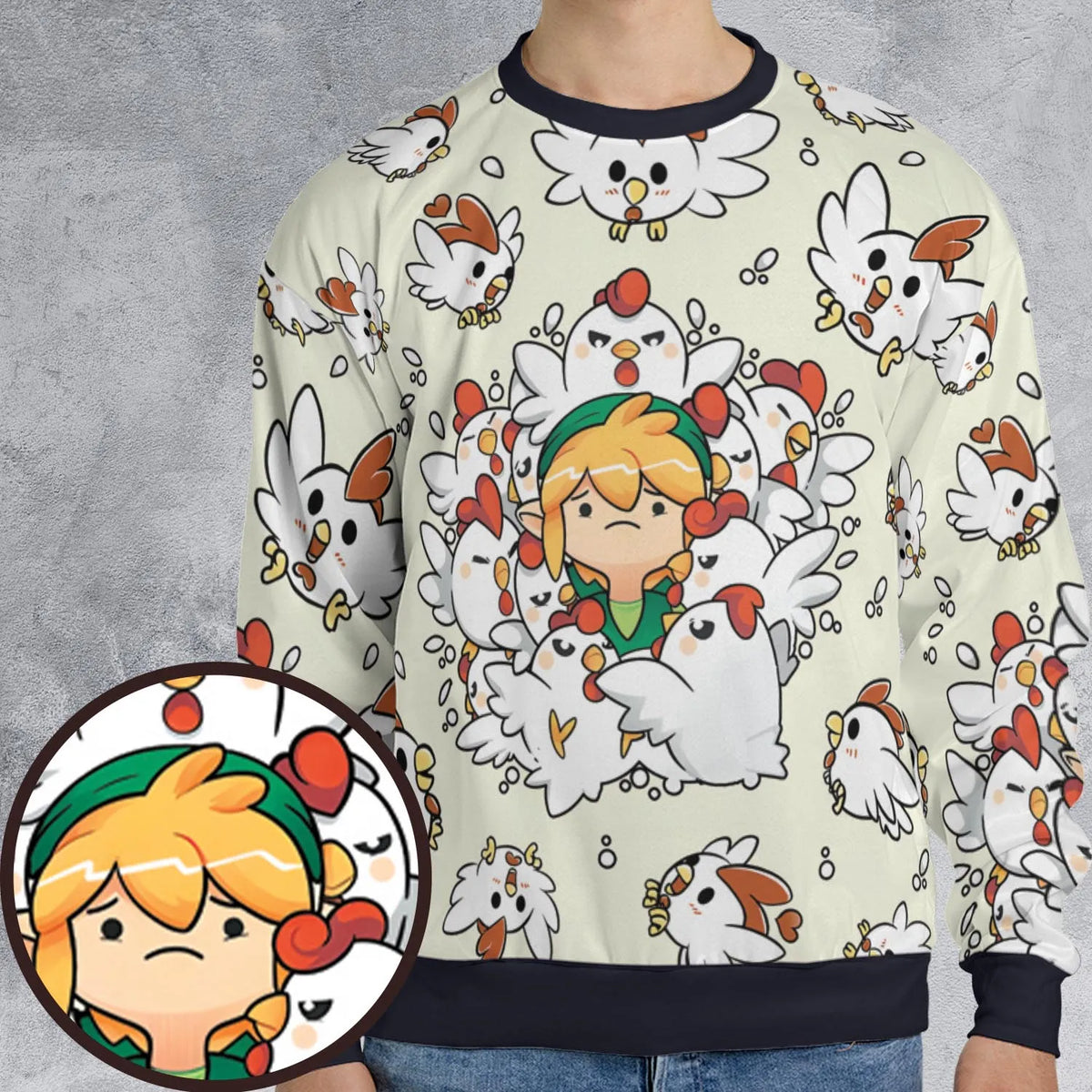 Impossible Situation The Legend of Zelda All-over Print Sweatshirt