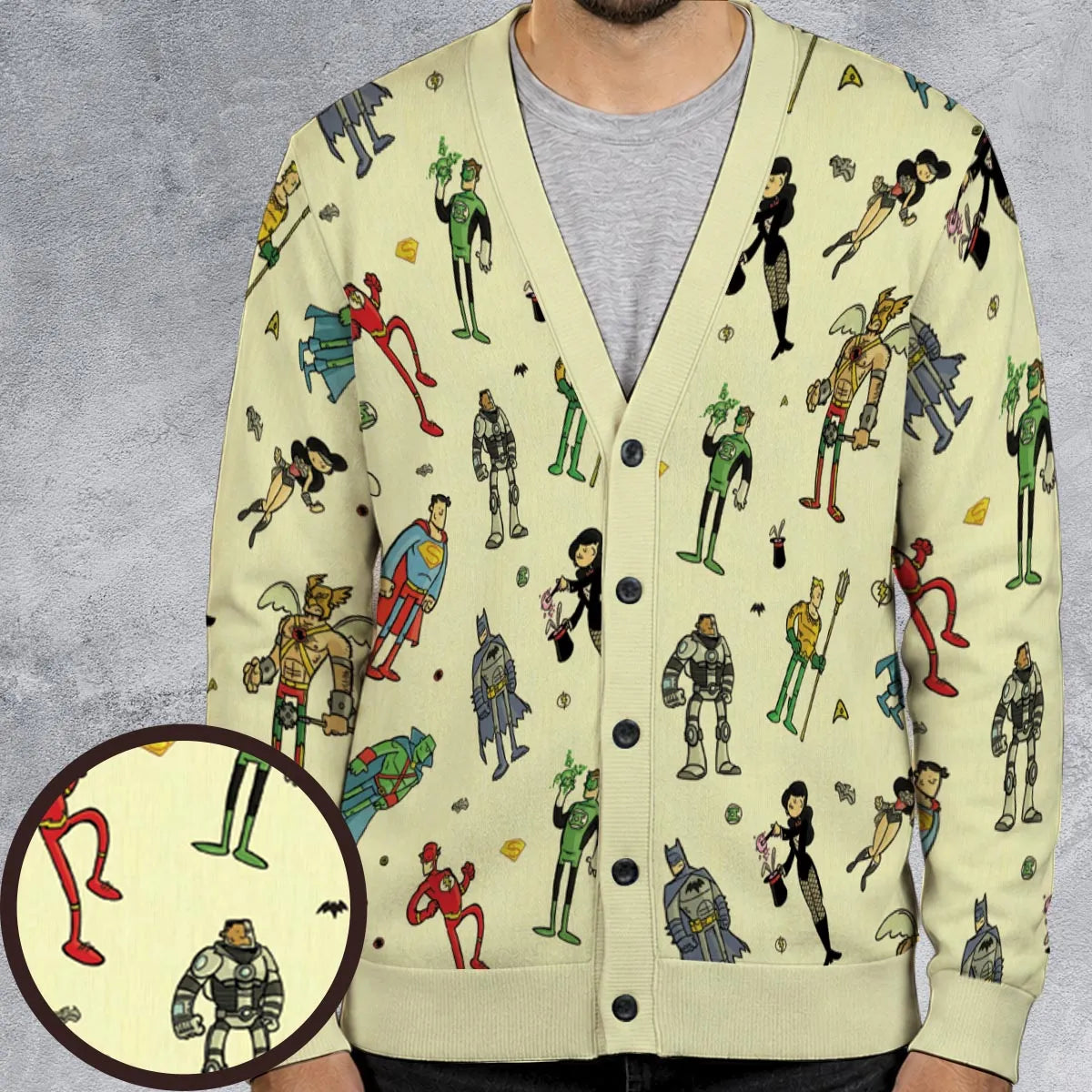 The Justice League Cardigan