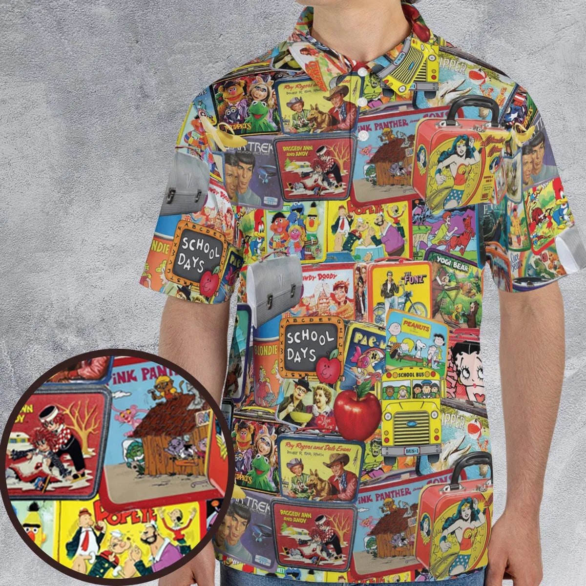 Retro Land TV Shows AOP Men/Women Polo Shirt