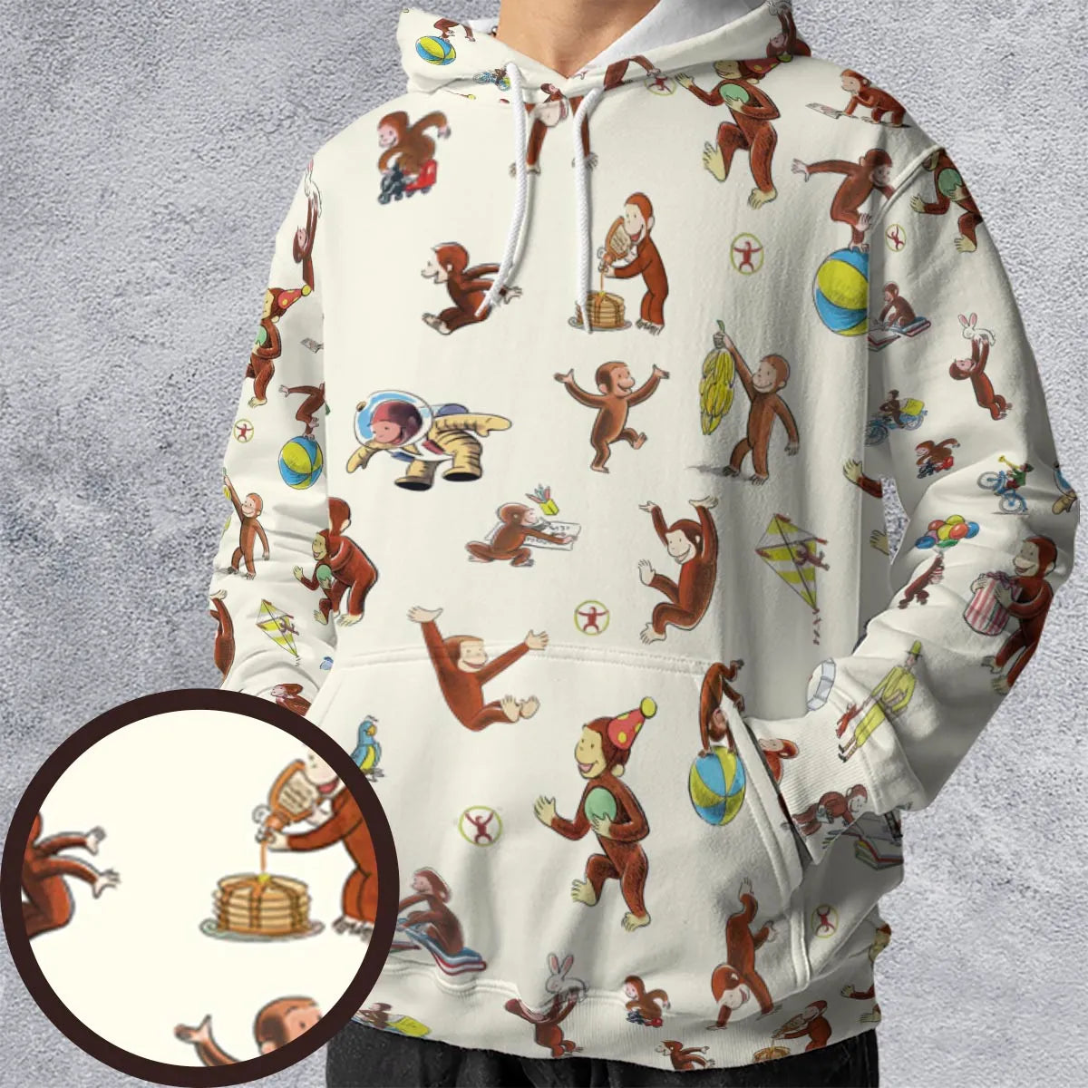 Riotsociety Curious George All-over Print Hoodie