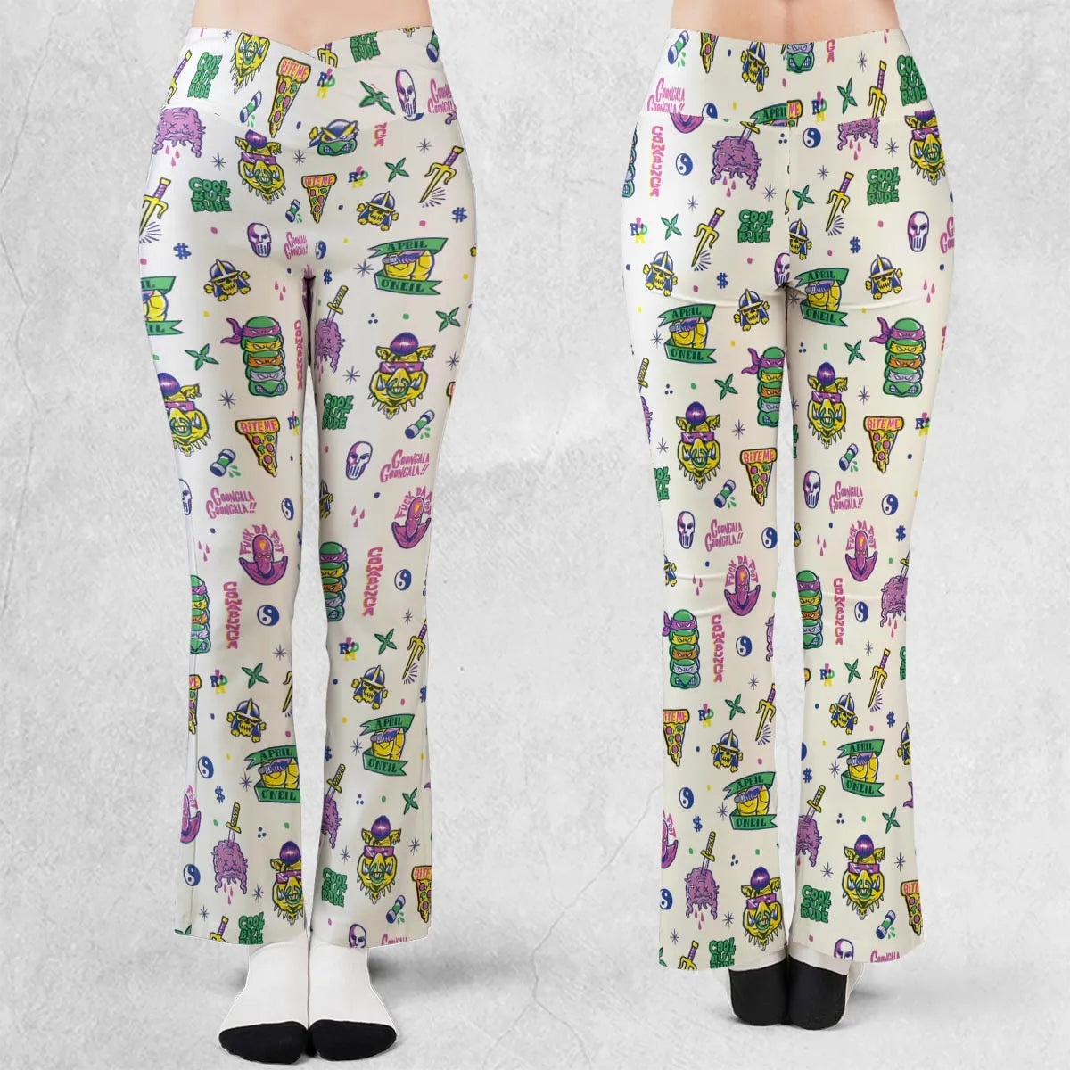 Shell Shock Teenage Mutant Ninja Turtles Flare Leggings