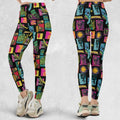 Monster Pop Movies Halloween Legging