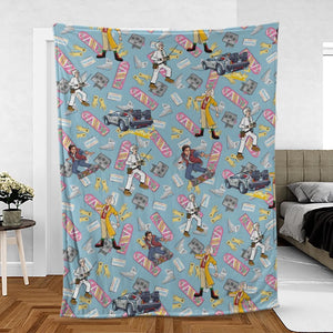 Marty McFly Dr. Emmett Brown Back To The Future Fleece Blanket