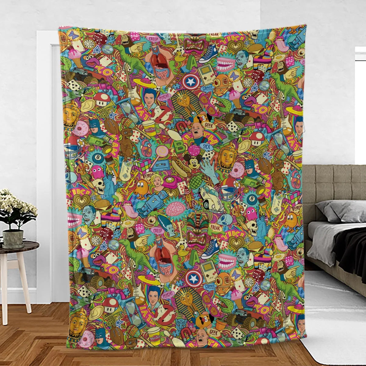 Nostalgia Toys Pop Culture Toys Fleece Blanket