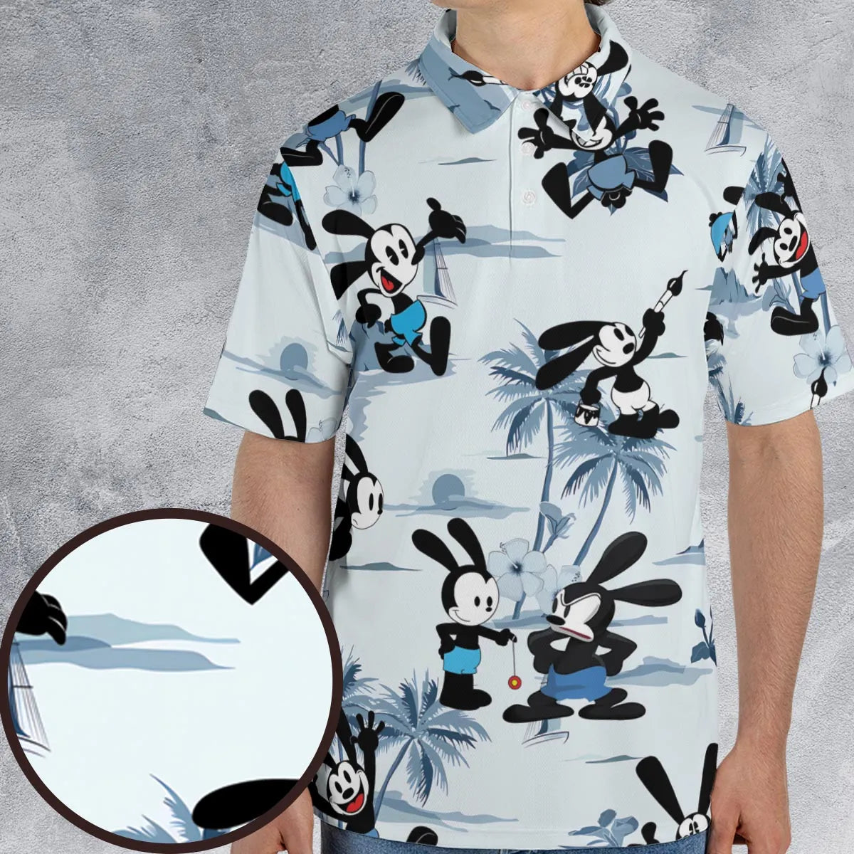 Oswald the Lucky Rabbit AOP Men/Women Polo Shirt