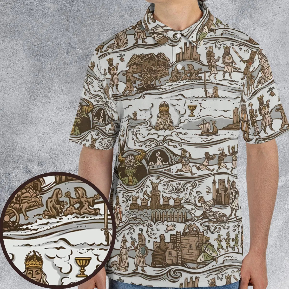 The Tapestry Journey Monty Python AOP Men/Women Polo Shirt