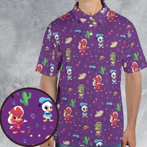 Three amigos Donald Ducktales AOP Men/Women Polo Shirt