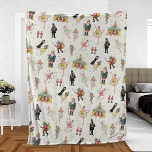 Plum Fairy for Holiday The Nutcracker Fleece Blanket