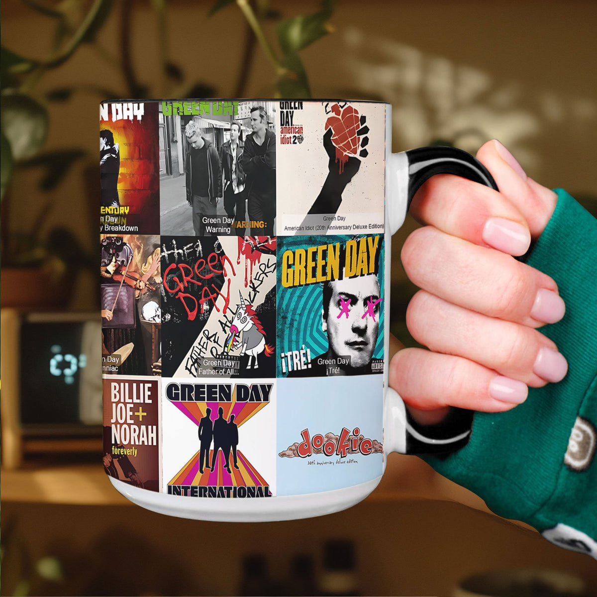 Green Day Accent Mug Classic Album Cover Collage Gift